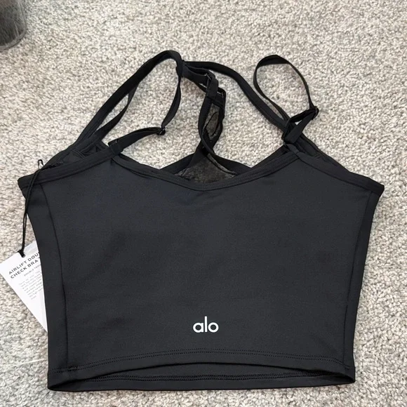NWT ALO Yoga Black Sports Bra - Picture 4 of 5